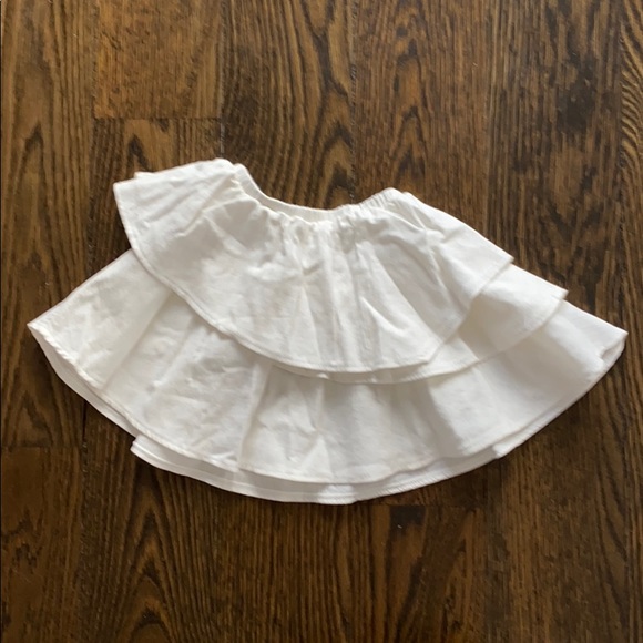 EGG Susan Lazar ivory gauze ruffle skirt 4 years - Picture 5 of 5